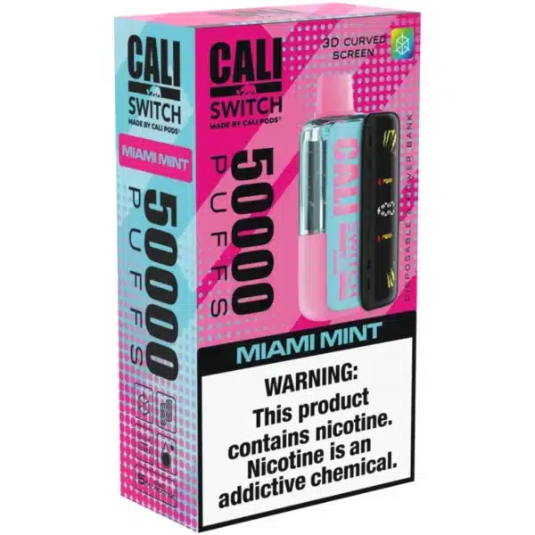 Miami Mint Cali Switch 50000 Puffs Disposable Vape