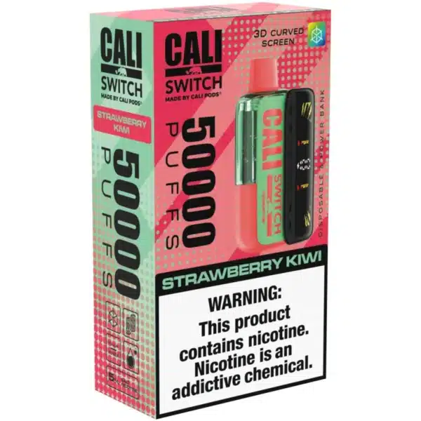 Strawberry Kiwi Cali Switch 50000 Puffs Disposable Vape