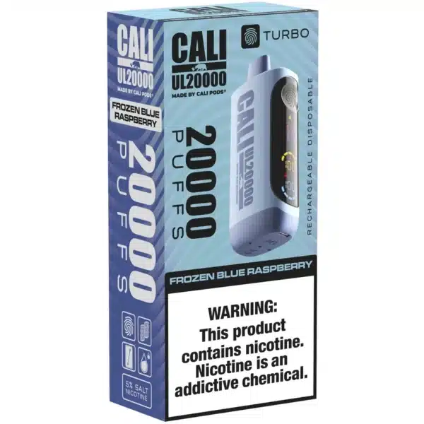 Frozen Blue Raspberry Cali UL 20000 Puffs Disposable Vape