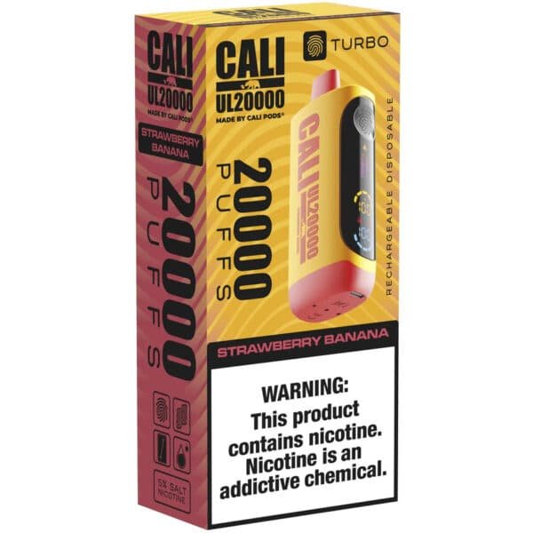 Strawberry Banana Cali UL 20000 Puffs Disposable Vape