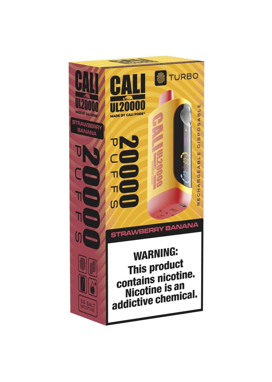 Strawberry Banana Cali UL 20000 Puffs Disposable Vape